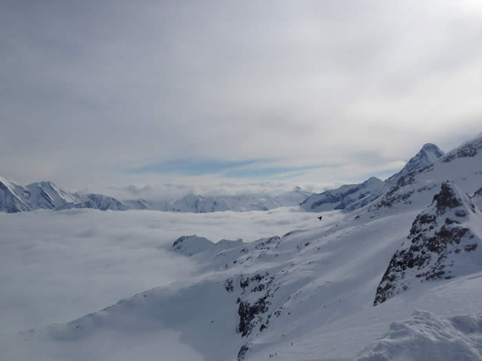 Hintertux Glacier - above the claud